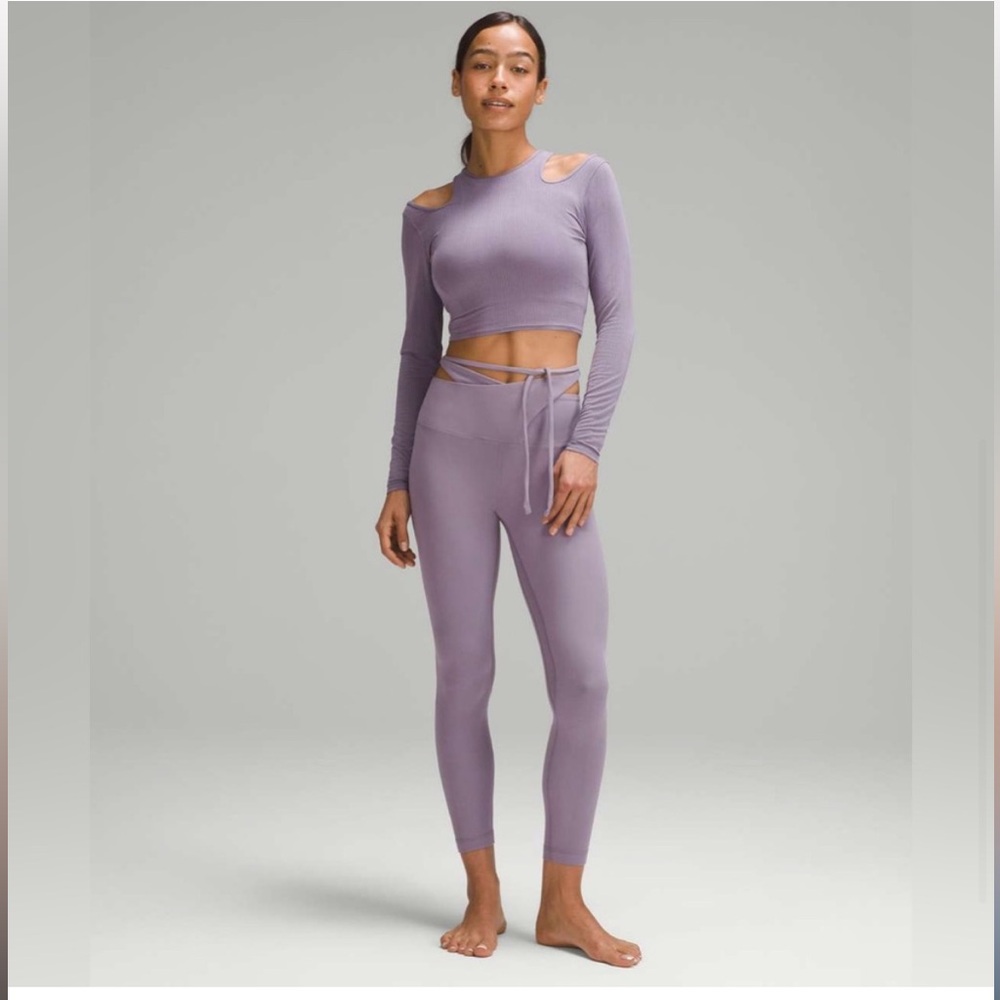 lululemon align wrap waist tight 25" - purple ash